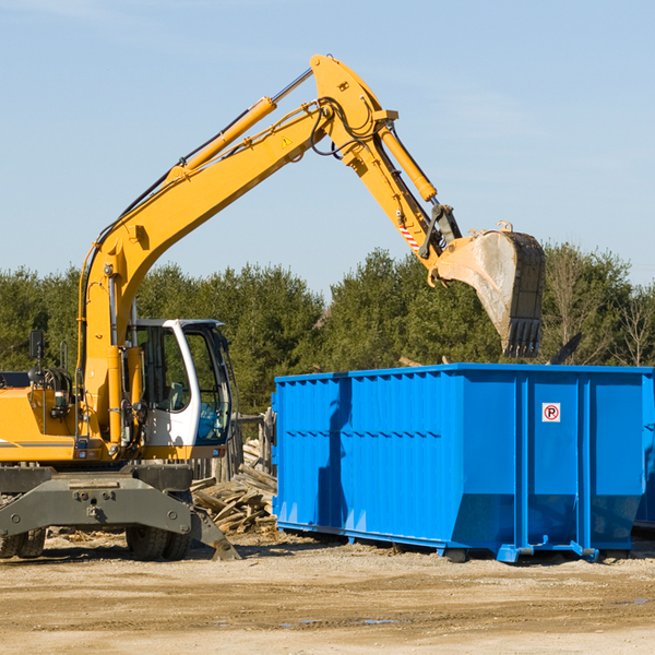 how many times can i have a residential dumpster rental emptied in Indian Wells